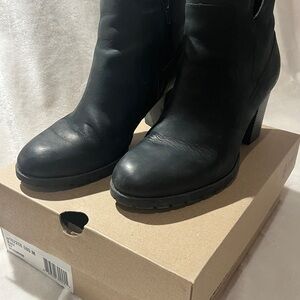 Clarks Black Ankle Booties